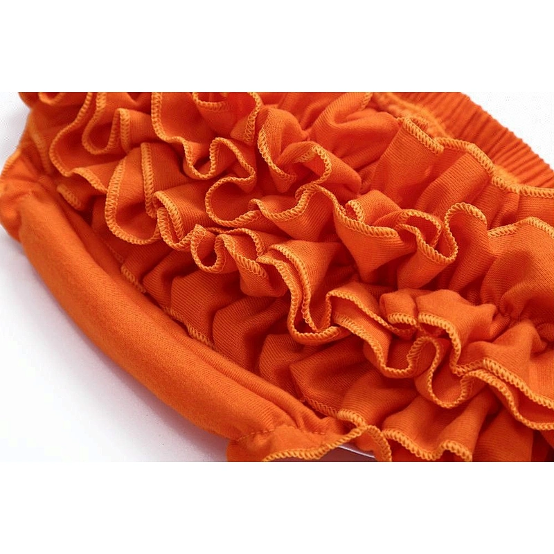 Hot sale newborn clothing wholesale ruffle diaper cover baby Halloween bloomers and headband set