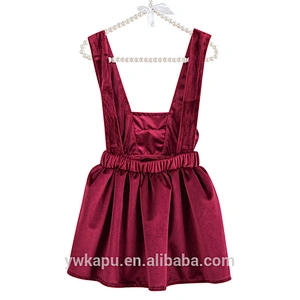 Girl's Pure Cashmere Like Bell Knitted Soft Strap Dress For Children