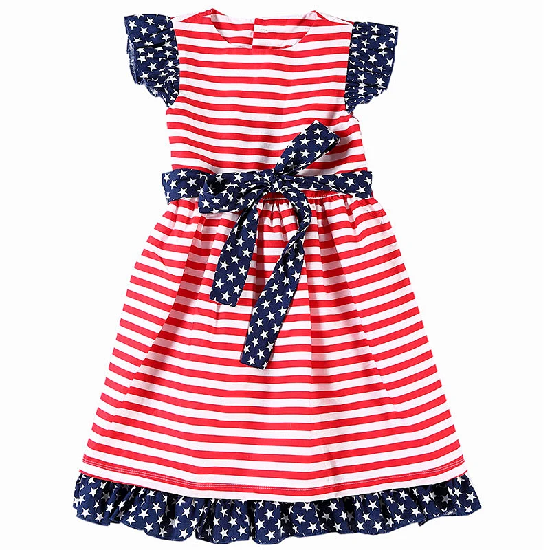 2019 Wholesale Summer  Cotton Girl Child Dress For Part
