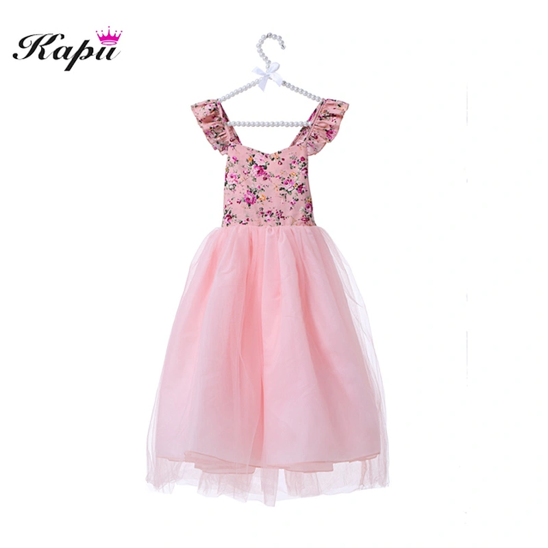 New styles Flower Girl Dress polyester for 3 year girl party dress
