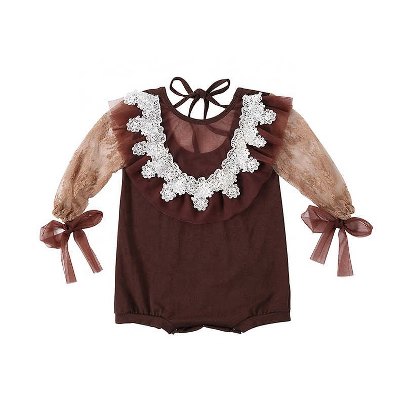 Newborn Baby Boutique Clothing Baby Lace Romper