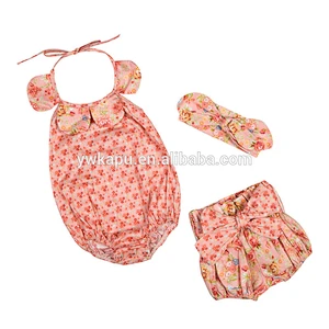 2018 boutique girl clothing flower cute newborn baby names clothes set pictures of latest gowns designs