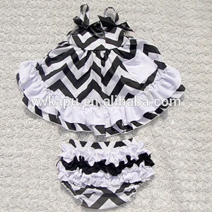 Fancy 2018 summer cotton swing set for baby girl summer cloth set for wholesale