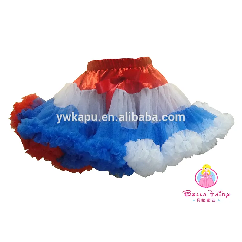 Hot Multicolor Baby Girl's Boutique Rainbow Ribbon Bow TUTU Skirt Kids Girl Princess Dance Tulle Skirts