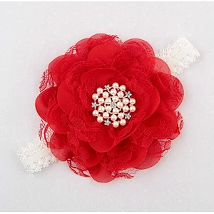 Baby Accessories Elastic Flower Headband for Baby Girls