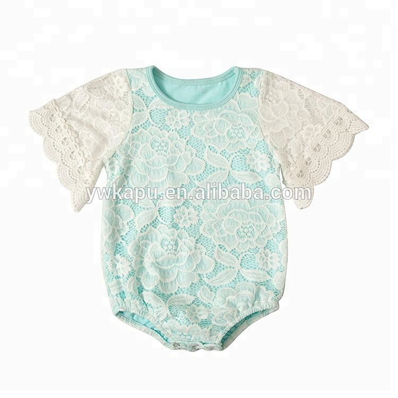 High Quality Cheap Customized Cute Toddler Lace Onesie Baby Girl Romper