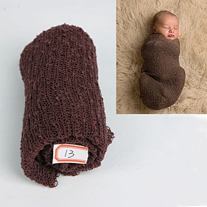 KAPU Soft Cotton Newborn Stretch  Wrap Photography Props For baby