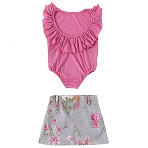Latest design children boutique clothing girls outfit baby romper set