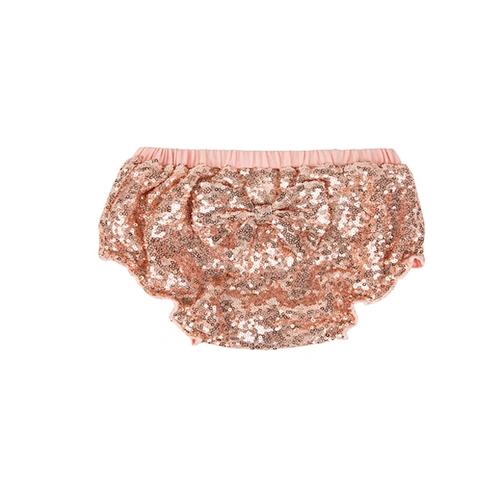 Modern european style charm baby girl bow knot lantern pattern sequin shorts