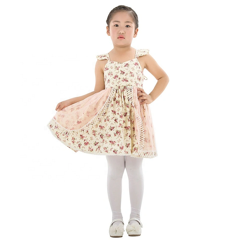 Wholesale Kids Girls Summer Floral Flower Dress