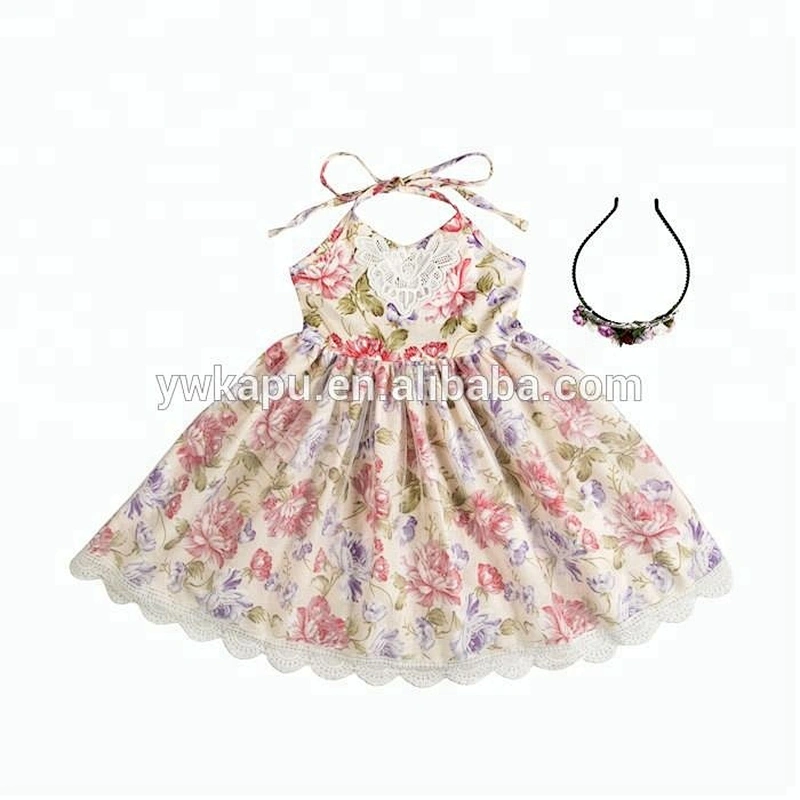 Factory direct wholesale summer baby party dress spring dress for little girl