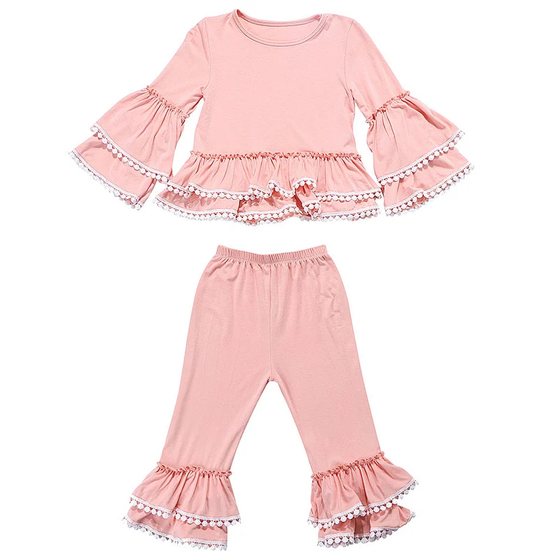 Hot Selling Back to School Kids Clothing Sets Girls Matching spring Outfits