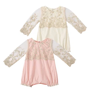 2018 Wholesale New Design Cheap Baby Clothes Long Sleeve Baby Girl Romper