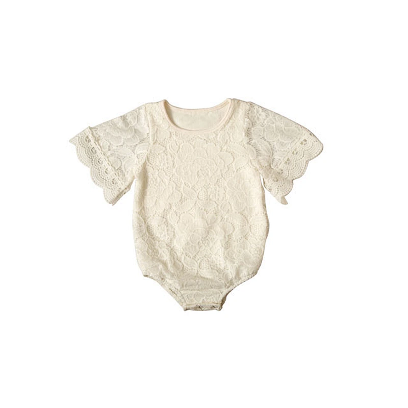 2019 Fashion Baby Girl Lace Romper Cotton Lace Jumpsuit Kids Summer Clothing