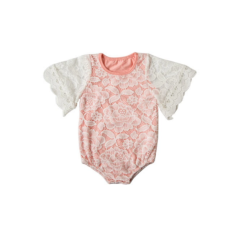 Best Selling Cute Lace Flower Romper For Baby Girl Romper