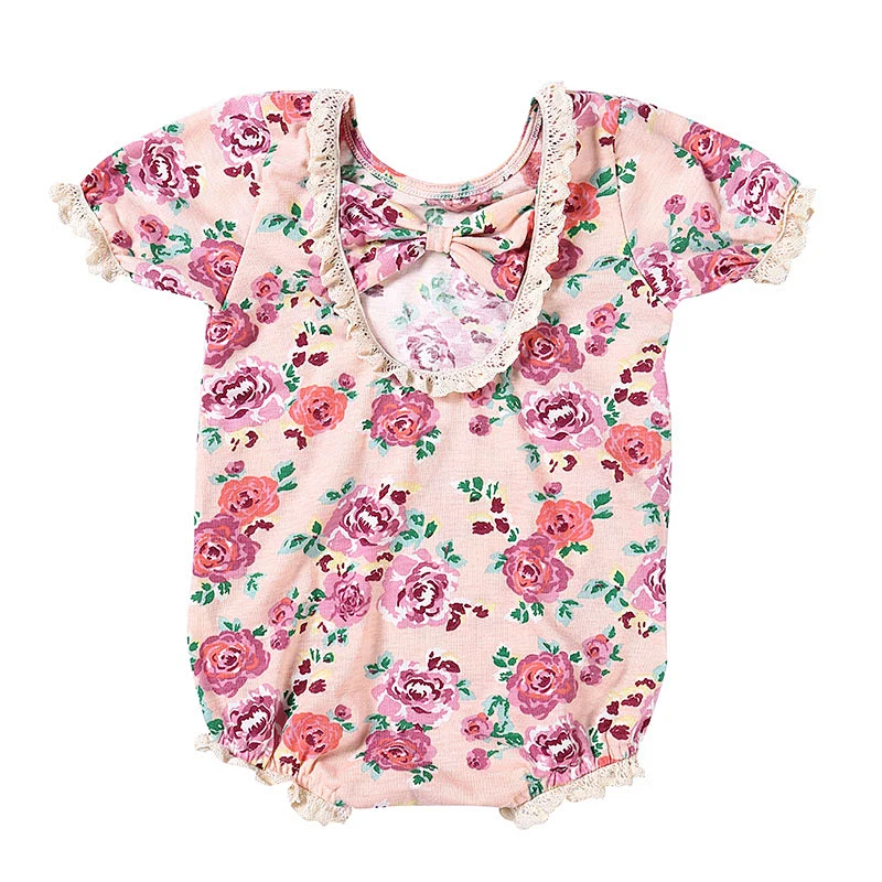 2019 Summer Baby Romper Suit Newborn Baby Girl Floral Print Romper Jumpsuit