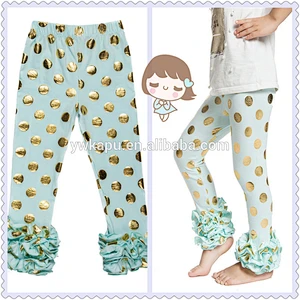Wholesale colorful polka dot custom printed leggings spandex baby girl leggings