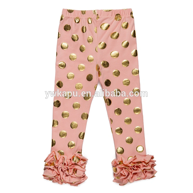 High Quality Baby Ruffle Pants Little Children Polka Dot Pants Christmas Cotton Pants 2018