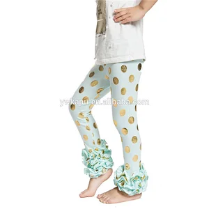 High Quality Baby Ruffle Pants Little Children Polka Dot Pants Christmas Cotton Pants 2018