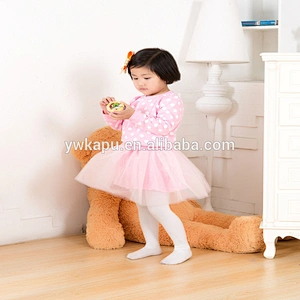 New Spring Baby Girls Small Flower School Dress Long Sleeve Shirt Tutu Skirt Set