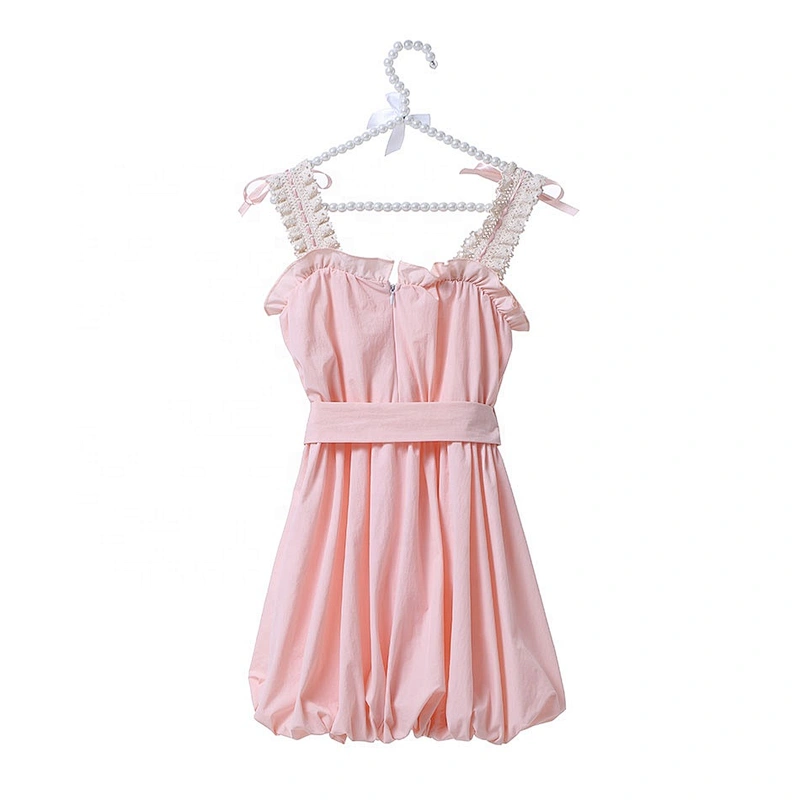 Hot Summer Baby Girls Clothing Lovely Dress Kids Flower Girls Party Wearing Bubble Dress