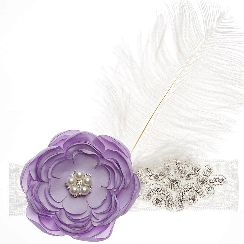 Baby Girl Hair Accessories White Feather Headband Baby Party hair Band