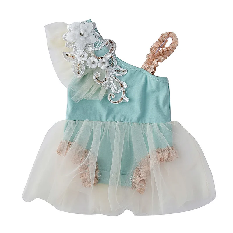 Wholesale cute newborn Summer cotton baby girl   romper clothes
