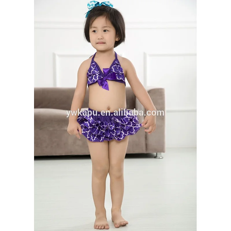 2018 summer fashionable & cute child girl bikini cartoon print baby girl bikini swimwear