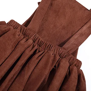 Wholesale Winter Simple and Elegant Kids Ruffle Suspender Skirt