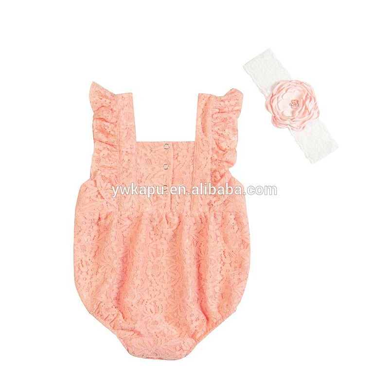 Kapu manufacture sea side bella romper lace romper wholesale price made in china