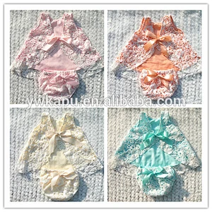 Boutique Baby Girl Summer Outfits Girls Ruffle Swing Top Set Toddlers Lace Summer Set Kids Outdoor Swing Back Top Set
