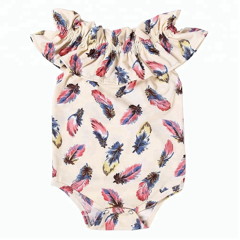 2019 Wholesale Newborn Baby Girl Clothes Summer baby romper  Sleeveless romper