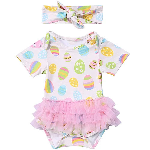 wholesale boutique baby clothes Easter infant baby romper