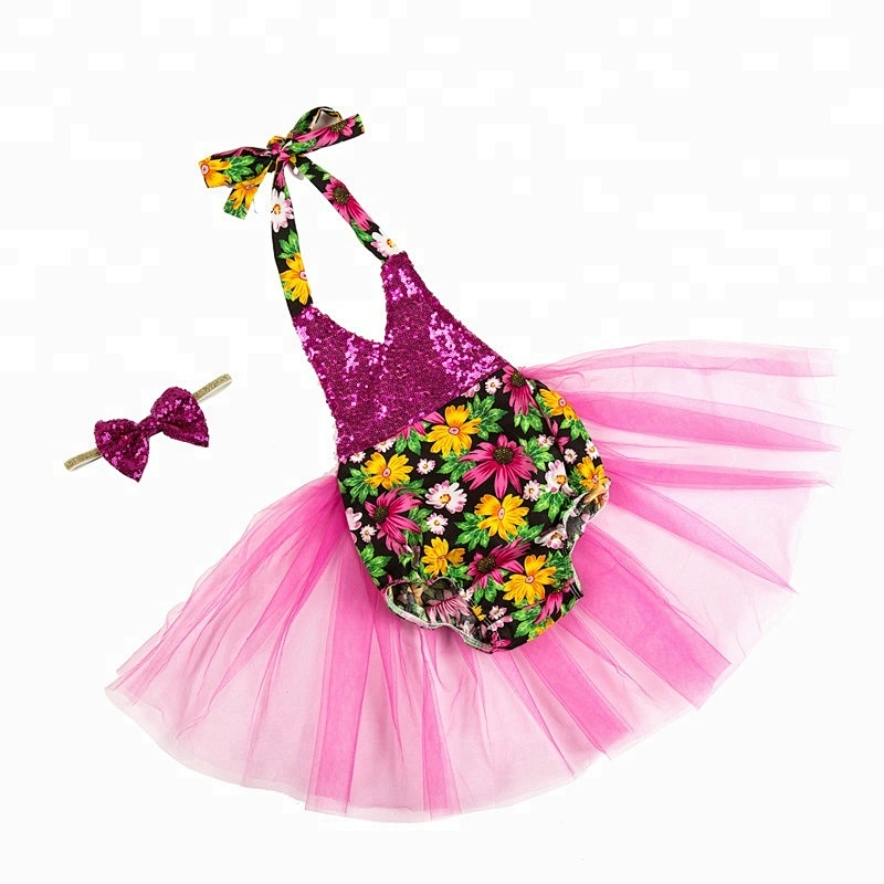 2018 latest one piece party wear tutu romper for girls pictures of latest gowns designs fashion baby romper