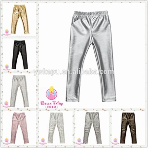 Wholesale PU leggings girls fashion leggings for toddler