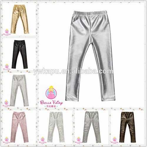 Wholesale PU leggings girls fashion leggings for toddler