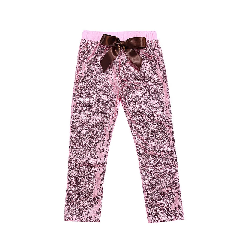 Fashionable Sequin Pants for Kids with Front Sequin Back Cotton