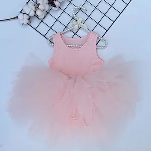 3-10 ans enfants ballet tulle enfants poussière rose danse tutu fille robe