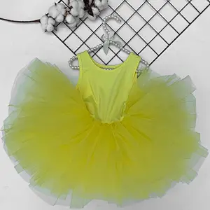 3-10 ans enfants ballet tulle enfants poussière rose danse tutu fille robe