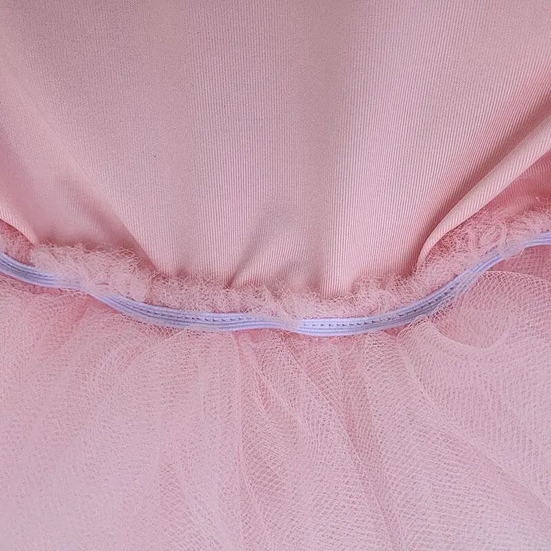 3-10 ans enfants ballet tulle enfants poussière rose danse tutu fille robe