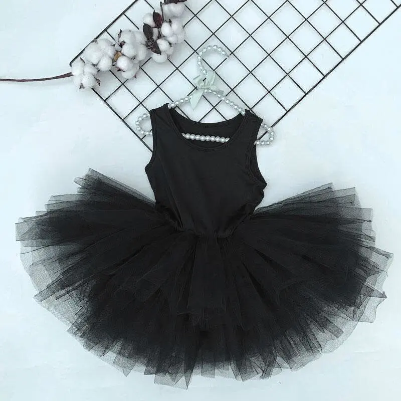 3-10 ans enfants ballet tulle enfants poussière rose danse tutu fille robe
