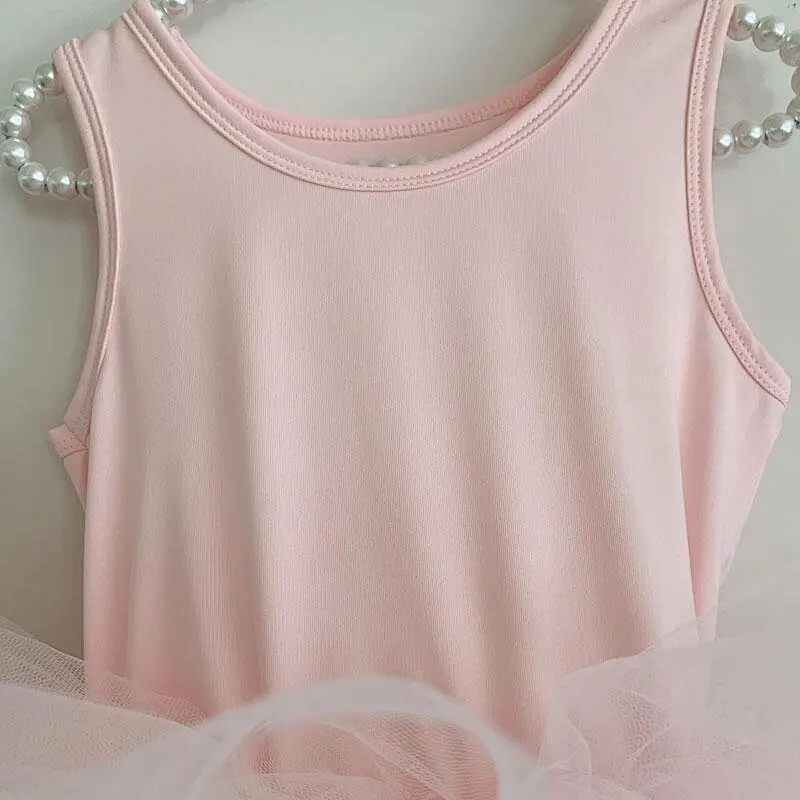 3-10 ans enfants ballet tulle enfants poussière rose danse tutu fille robe