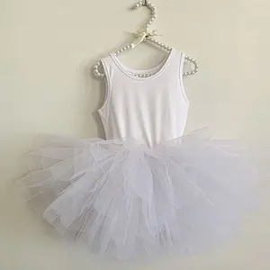 3-10 ans enfants ballet tulle enfants poussière rose danse tutu fille robe