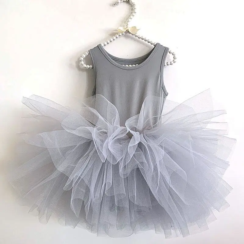 3-10 ans enfants ballet tulle enfants poussière rose danse tutu fille robe
