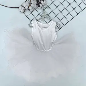 3-10 ans enfants ballet tulle enfants poussière rose danse tutu fille robe