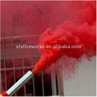 Professional production of fireworks hand flare color smoke signal torch for football or marine