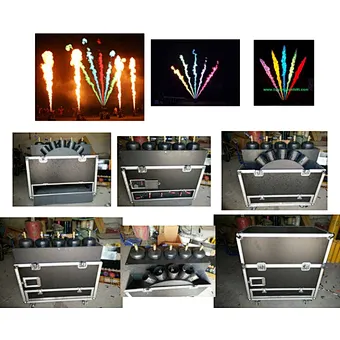 Fan shape super color flame projectors 8 to 10meters height effect pyrotechnic machine
