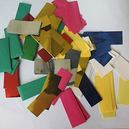 5x2CM  Multi Colors   rectangle Confetti Tissue and metallic paper for party weeding