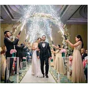 held Cold Pyro shooter for weeding or party
