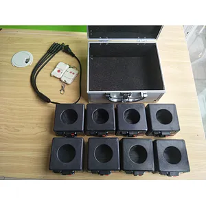 Very small size remote control firing systems for stage fountains